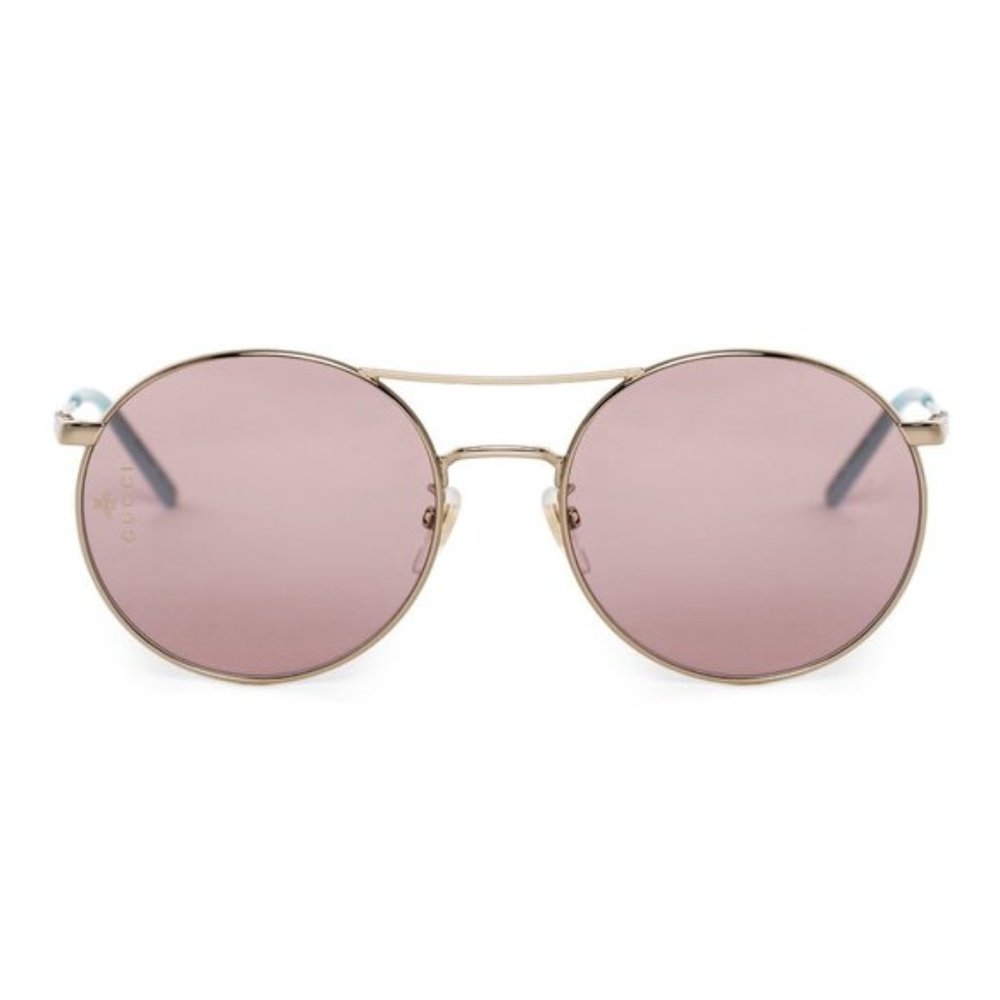 Gucci Pink Round Sunglasses